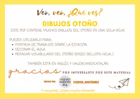 Vista previa - Manualidades / Dibujos para colorear - DIBUJOS OTOÑO AUTUMN Y TARDOR INFANTIL - página 1