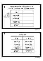 förhandsvisning - Irregular Plural Nouns Task Cards - sida 3