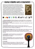 Vorschau - Arbeitsblätter - Bunte Herbstbäume nach Wassily Kandinsky - Kunst im Herbst - Seite 1