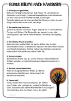 Vorschau - Arbeitsblätter - Bunte Herbstbäume nach Wassily Kandinsky - Kunst im Herbst - Seite 3