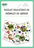 Vista previa - Juegos / Gamificación - PUZZLES EDUCATIVOS DE ANIMALES DE GRANJA - Portada