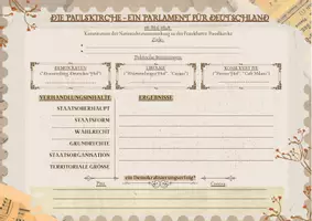 Vorschau - Präsentationen/Tafelbilder - Die Frankfurter Nationalversammlung: AB zur Ergebnissicherung - Seite 2