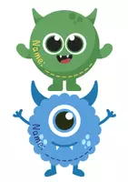 Vorschau - Bildkarten - Türschilder Monster - Deckblatt