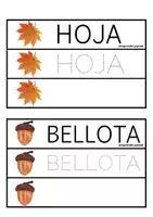Vista previa - Tarjetas / Manipulativos - Lectoescritura Otoño - página 1