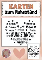 Vorschau - Mal- und Bastelvorlagen - Karten zum Ruhestand - Deckblatt