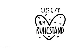Vorschau - Mal- und Bastelvorlagen - Karten zum Ruhestand - Seite 2