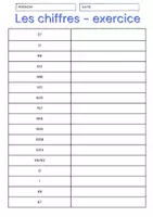 Vorschau - Arbeitsblätter - vocabulaire les chiffres exercices - Seite 2