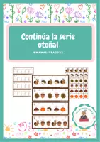 Vista previa - Tarjetas / Manipulativos - Continúa la serie otoñal - Portada