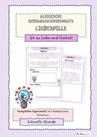 Vorschau - Arbeitsblätter - GX Liebespille - Ein Gedankenexperiment - Deckblatt