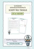 Vorschau - Arbeitsblätter - GX Identität - das Schiff des Theseus ein Gedankenexperiment - Deckblatt
