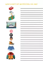 Vorschau - Arbeitsblätter - Wiederholungsheft Deutsch mit Verbesserung - Seite 1