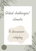Vorschau - Arbeitsblätter - Global challenges: A discussion about plastic with role cards - Deckblatt