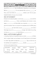 Vorschau - Arbeitsblätter - Lese- und Lückentext - Erntedank - Seite 3