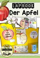 Vorschau - Unterrichtsreihen - Apfel: Lapbook für die Grundschule – Sachunterricht Klasse 1–2 | Herbst - Deckblatt