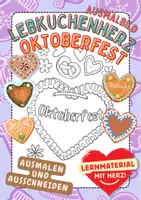 Vorschau - Mal- und Bastelvorlagen - Lebkuchenherz Oktoberfest Lebkuchen Kunst - Deckblatt