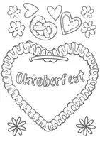 Vorschau - Mal- und Bastelvorlagen - Lebkuchenherz Oktoberfest Lebkuchen Kunst - Seite 2