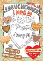 Vorschau - Mal- und Bastelvorlagen - Lebkuchenherz Oktoberfest Wiesn Maifest Lebkuchen I mog DI - Deckblatt