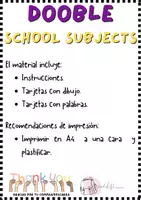 Vista previa - Juegos / Gamificación - DOOBLE SCHOOL SUBJECTS - página 1