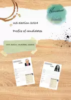 Vorschau - Arbeitsblätter - US election 2024 - Profile about the candidates - Deckblatt