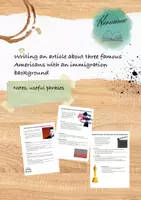 Vorschau - Arbeitsblätter - Writing an article - famous Americans - Deckblatt
