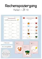 Vorschau - Arbeitsblätter - Rechenspaziergang Herbst (ZR 10) - Deckblatt