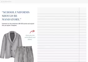 Vorschau - Arbeitsblätter - Comment / Should School Uniforms be mandatory? - Seite 1
