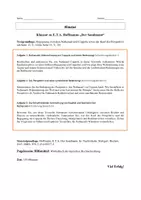 Vorschau - Arbeitsblätter - Sandmann - Klausur - Szenenanalyse - Begegnung zwischen Nathanael und Coppola sowie der Kauf des Perspektivs - Seite 1