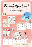 Vorschau - Spiele - Freiarbeit: Anlautbingo (Kl. 1) - Deckblatt