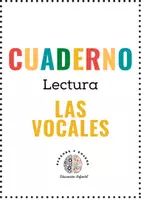 Vista previa - Juegos / Gamificación - CUADERNO DE LECTURA: LAS VOCALES - Portada