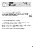 Vorschau - Arbeitsblätter - DTZ A2/ B1: Lesen komplett, Teile 1-5 Prüfungsformat + Lösungen - Seite 3