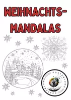 Vorschau - Mal- und Bastelvorlagen - Weihnachtsmandalas - Weihnachtsmotive ausmalen -1 - Deckblatt