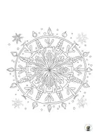 Vorschau - Mal- und Bastelvorlagen - Weihnachtsmandalas - Weihnachtsmotive ausmalen -1 - Seite 2