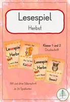 Vorschau - Spiele - Materialpaket: Lesespiele für Klasse 1 und 2 | Druckschrift | Growing Bundle - Seite 1