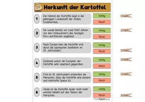 Vorschau - Stationenlernen - Die Kartoffel - Klammerkarten - Seite 3