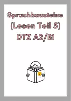 Vorschau - Arbeitsblätter - DTZ A2/B1: Sprachbausteine (Lesen Teil 5) + Lösungen - Deckblatt