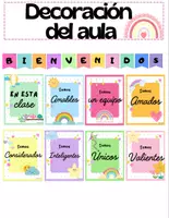 Vista previa - Decoración del aula - AFICHES/Posters afirmaciones/decoración aula - Portada