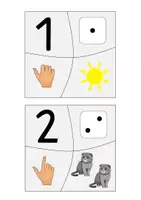 Vorschau - Arbeitsblätter - Zahlenpuzzle ZR 1-10 - Seite 1