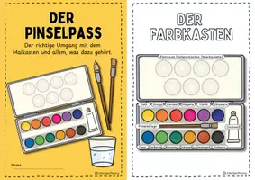 Vorschau - Arbeitsblätter - Malkasten für Anfänger - Der Pinselpass - Seite 3