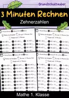 Vorschau - Arbeitsblätter - 3 Minuten rechnen Klasse 2 - Zehnerzahlen bis 100 - Deckblatt