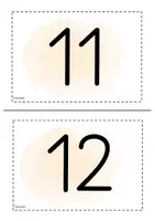 Vorschau - Arbeitsblätter - Flashcards numbers 11 - 20 - Seite 2