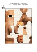 Vorschau - Spiele - 🐻 Bär AB Puzzle zählen schneiden und kleben ZR 1-12 - Seite 1