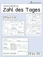 Vorschau - Arbeitsblätter - Zahl des Tages - Deckblatt