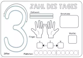 Vorschau - Arbeitsblätter - Zahl des Tages - Seite 3