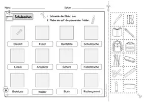 Aperçu - Feuilles d'exercices - Allemand - feuilles d'exercices - Schule / Schulsachen - 'école - Page 3