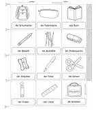 Aperçu - Feuilles d'exercices - Allemand - Dictionnaire illustré - Schulsachen - école - Miniwörterbuch - Page 2