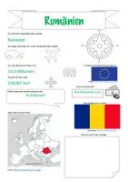 Vorschau - Arbeitsblätter - Steckbriefe Europa-Rumänien - Deckblatt