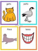 Vista previa - Juegos / Gamificación - Tarjetas de rimas para centro de conciencia fonológica - página 2