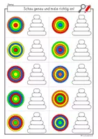 Vorschau - Arbeitsblätter - Visuelle Wahrnehmung, differenzierte Arbeitsblätter - Seite 3