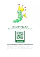 Vorschau - Arbeitsblätter - Konjugation von Verben - Überblick, Aufgaben, Lösungen - Deckblatt