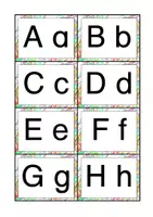 Vorschau - Präsentationen/Tafelbilder - ABC Buchstaben Karten klein A7 in Druckschrift - Seite 2